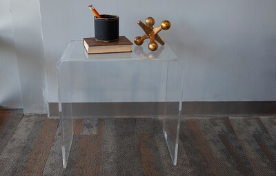 Designstyles Luxurious Acrylic Night Table, Clear (DST-ANT)