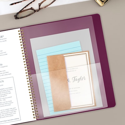 2027 AT-A-GLANCE Contemporary 9" x 11" Monthly Planner, Faux Leather Cover, Purple (70-250X-14-27)