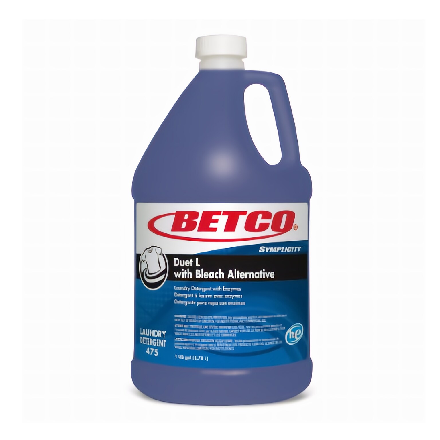 Betco Symplicity Duet L Laundry Detergent, 1 gal, Fresh Scent, 4/Carton (BET4750400)