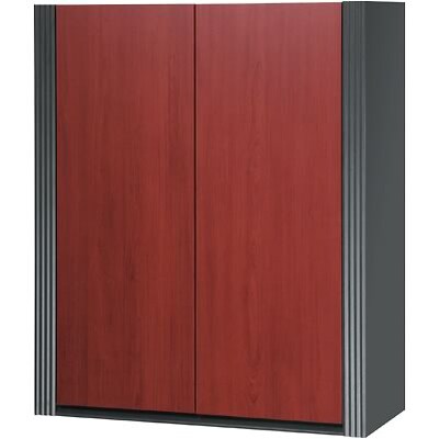 Bestar® Prestige+ Bordeaux Graphite Contemporary Collection; 2-Door Cabinet