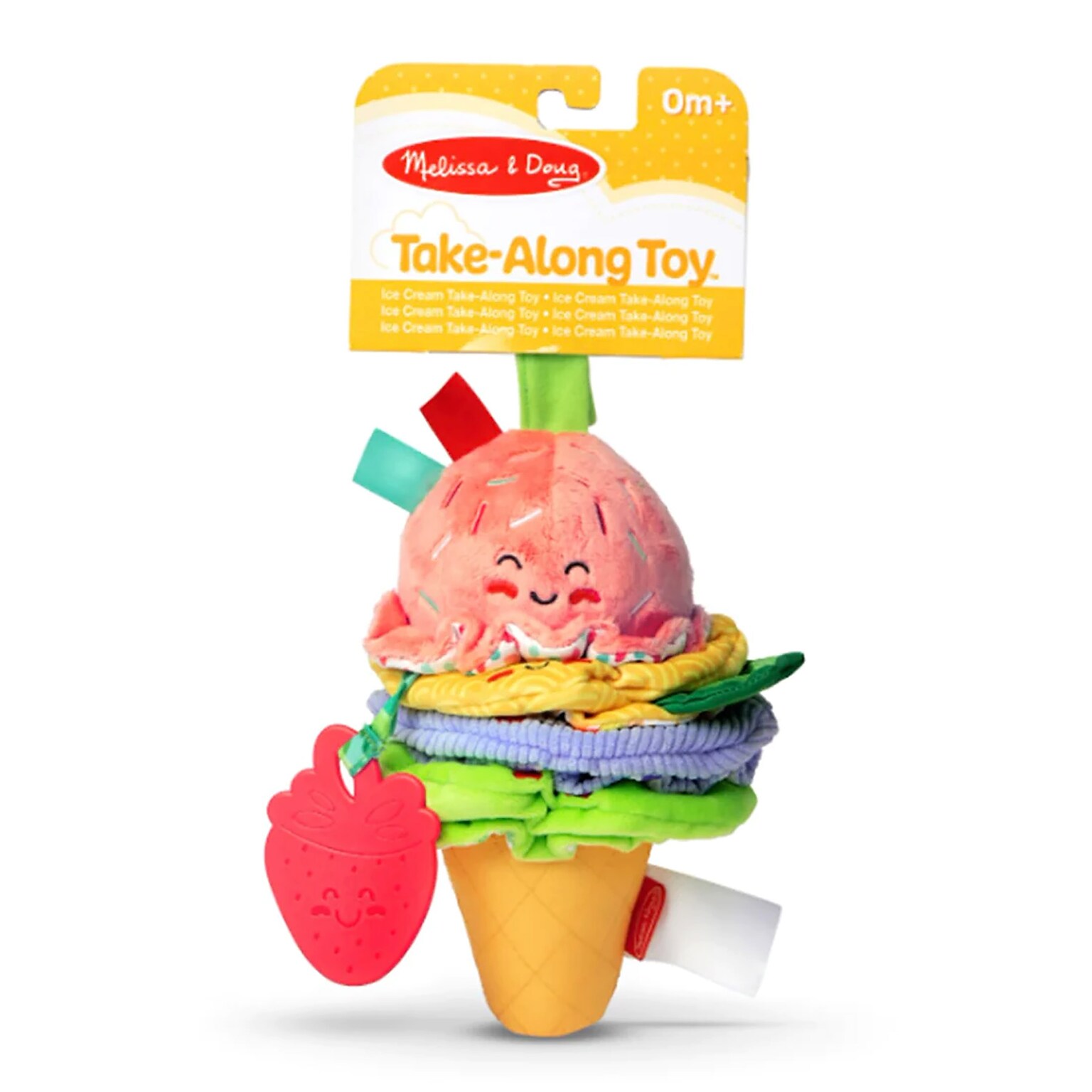 Melissa & Doug Ice Cream Take-Along Pull Toy, Multicolored (LCI30750)