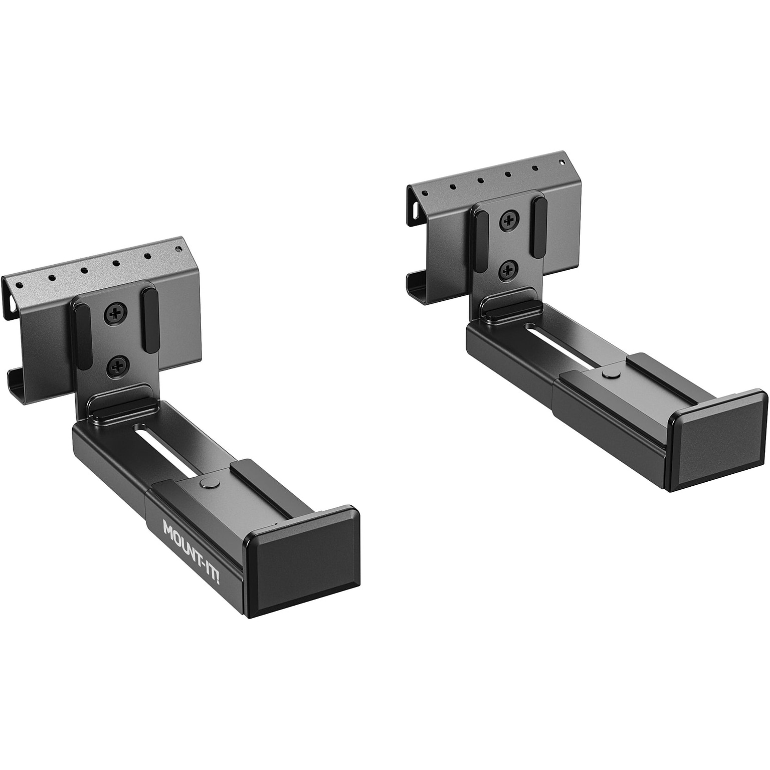Mount-It! No-Stud Soundbar Wall Mount, Black (MI-SB60)