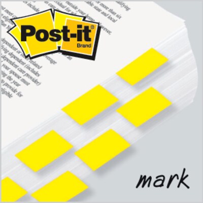 Post-it Flags, .94 Wide, Yellow, 100 Flags/Pack (680-YW2)