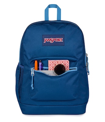 JanSport Cross Town Plus Laptop Compatible Backpack, Small, Navy (JS0A7ZNZA5B)