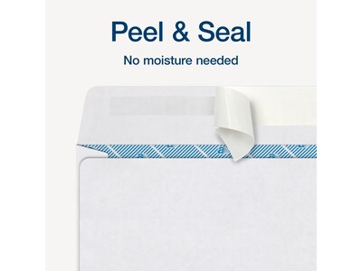 Adams Self-Seal Security-Tinted Double-Window W-2 Tax Envelope, White, 25/Pack (STAX2-24)