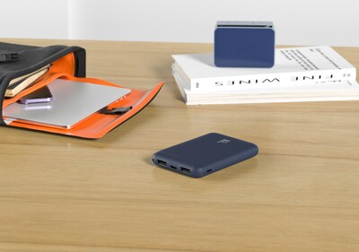LAX 6600mAh Power Bank with USB-C & USB, Black (RC66BK)