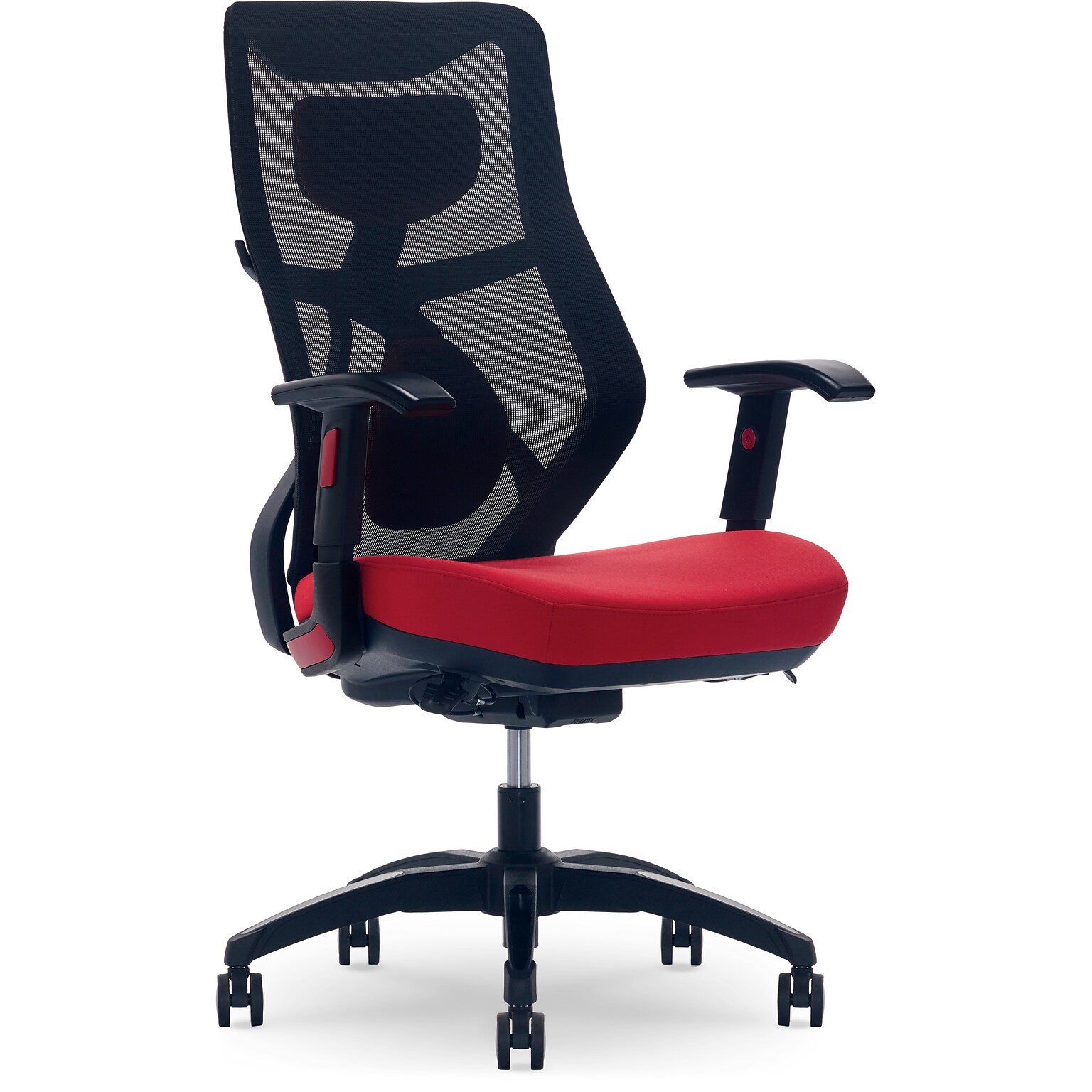 Beautyrest Duo-EX Ergonomic Mesh Swivel Computer Chair, Red (60051-RED)