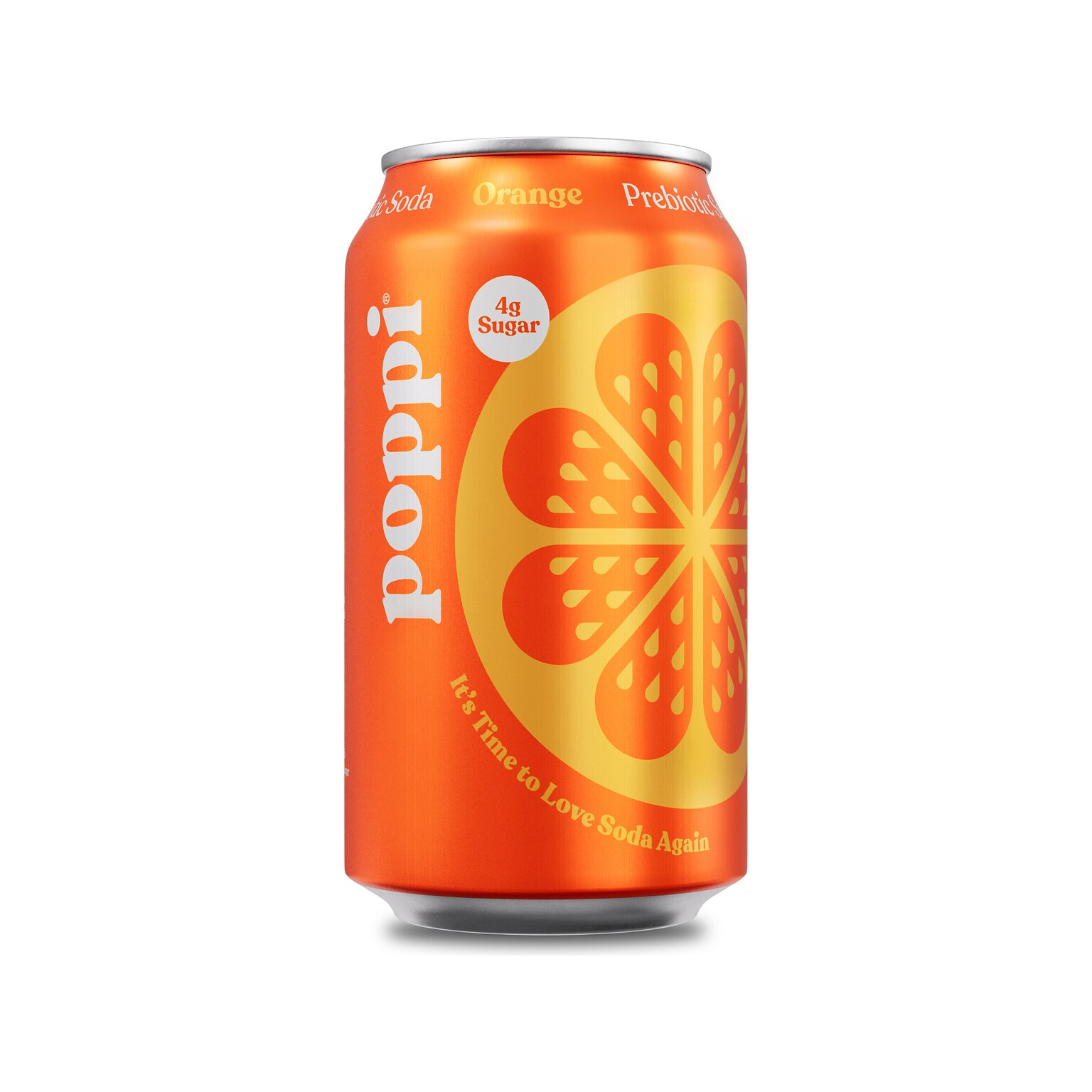 Poppi Prebiotic Orange Soda, 12 fl. oz., 12 Cans/Case (XNA71017)