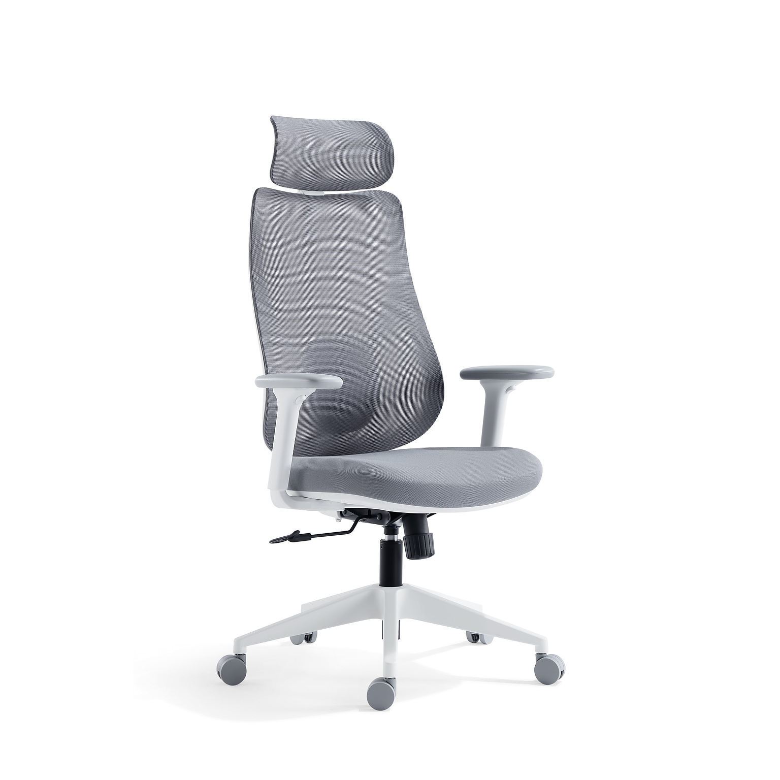 Raynor Group Torque Ergonomic Fabric/Mesh Swivel Manager Chair, Grey/White (TORQUE-WF-GRY )
