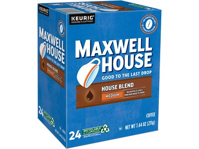 Maxwell House House Blend Coffee Keurig K-Cup Pod, Medium Roast, 96/Box (5303CT)