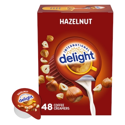 International Delight Hazelnut Liquid Creamer, 0.44 oz., 48/Box (WWI02283)