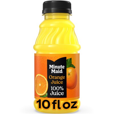Minute Maid 100% Orange Juice, 10 oz., 24 Bottles/Carton (00025000056857)