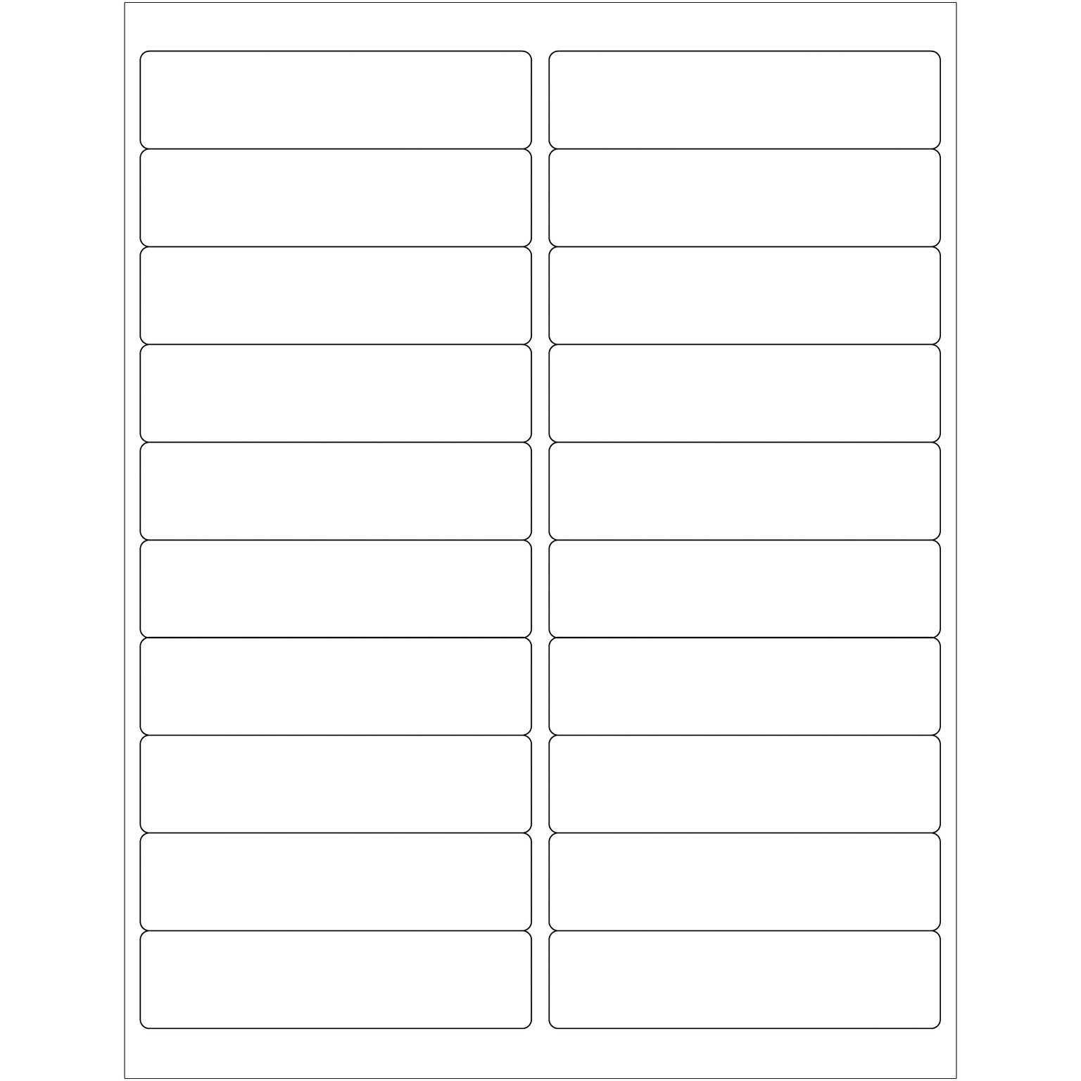 Tape Logic Laser Labels, Rectangle, 4 x 1, White, 2000/Case (LL121)
