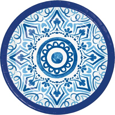 Creative Converting Blue Willow Party Tableware Kit, Blue/White, 49/Pack (DTC9508E2A)