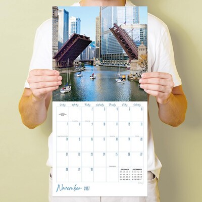 2027 TF Publishing Chicago 12" x 12" Monthly Wall Calendar, Multicolored (27-1036)
