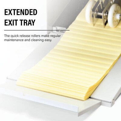 MBM 408A Automatic Friction Feed Paper Folder, 500-Capacity, 14,400 Sheets/Hour (FO0604)