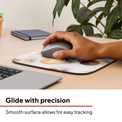 Staples TECH Non-Skid Mouse Pad, COFFEE SHOP (ST63284)