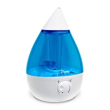 Crane Drop Ultrasonic Cool Mist Tabletop Humidifier, 1-Gallon, Blue & White (EE-5301)