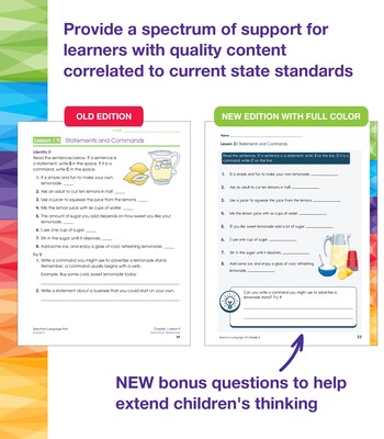 Carson-Dellosa Spectrum Language Arts Workbook, Grade 3