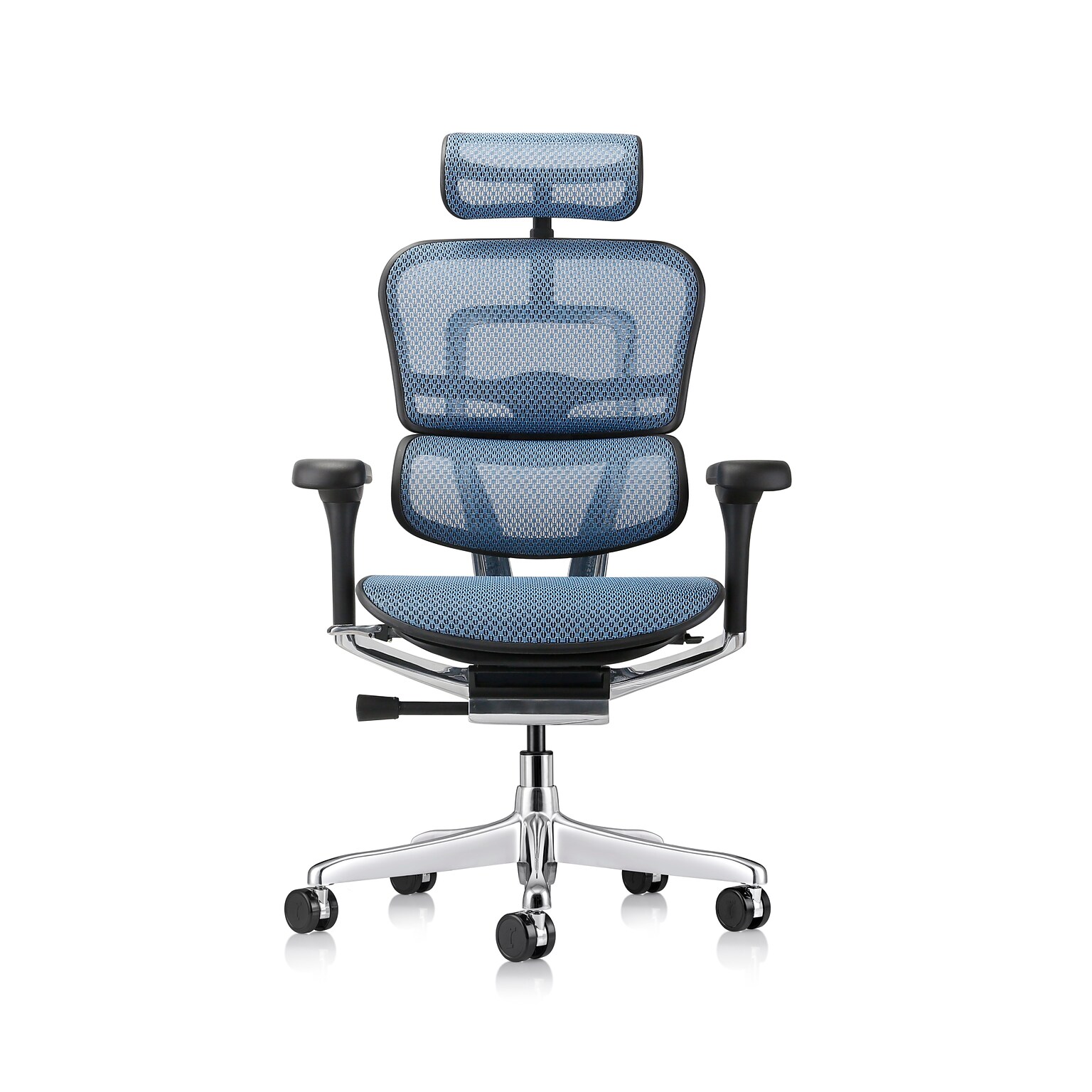 Eurotech Ergohuman Gen2 High Back Mesh Office Chair w/ Headrest, Blue (ME7ERG-GEN2-BLU)