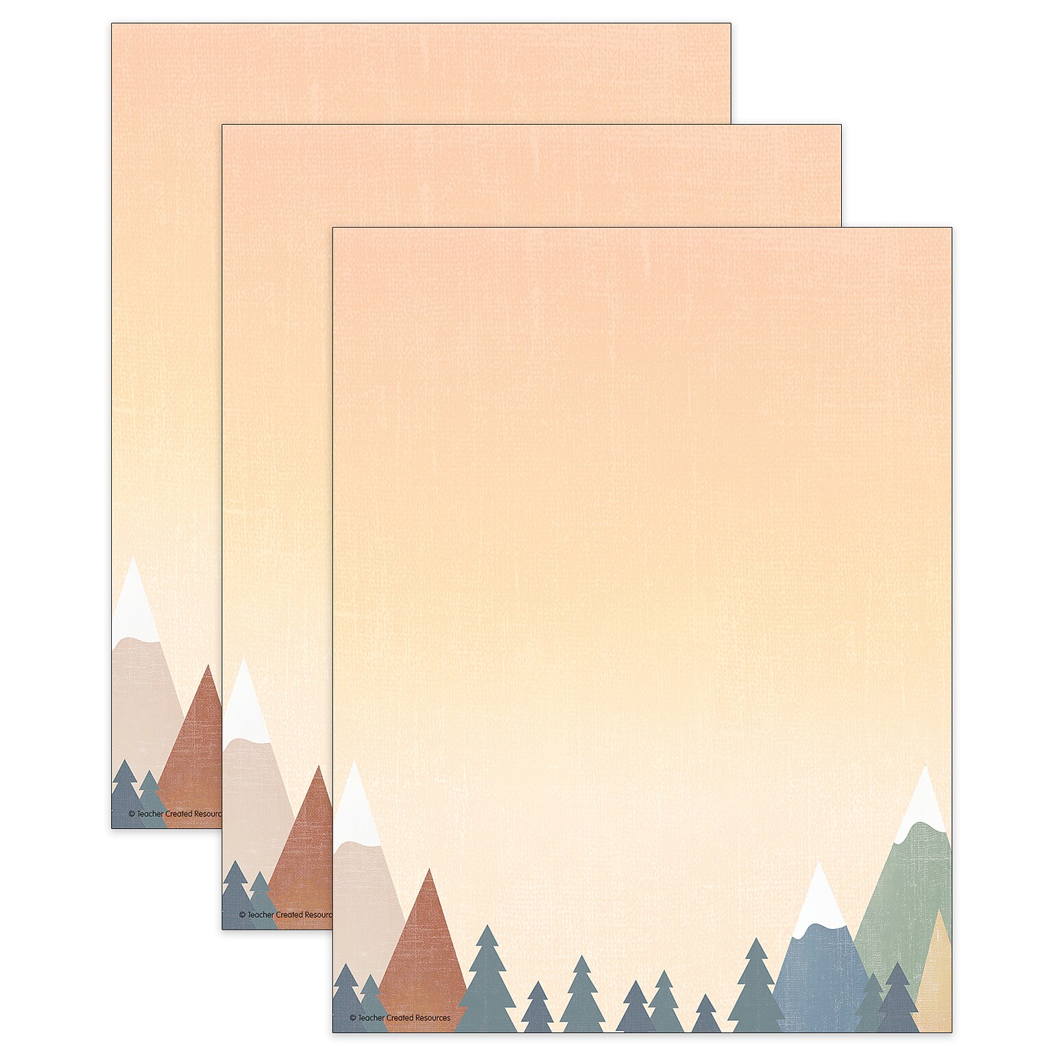 Teacher Created Resources Moving Mountains  8.5 x 11 Color Specialty Paper, 50 lbs., 50 Sheets/Ream, 3/Ream (TCR9174-3)