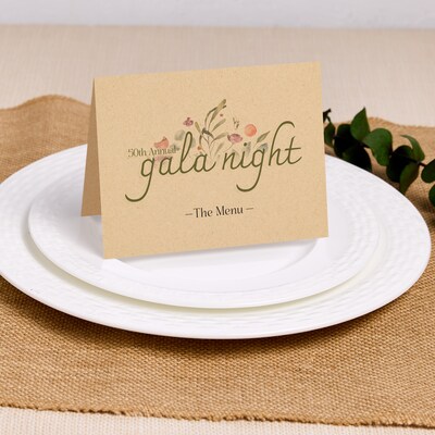 Avery Matte General Use Blank Cards, Kraft Brown, 20/Pack (95347)