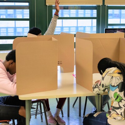 Classroom Products Foldable Cardboard Freestanding Privacy Shield, 19"H x 26"W, Kraft, 10/Box (1910 KR)