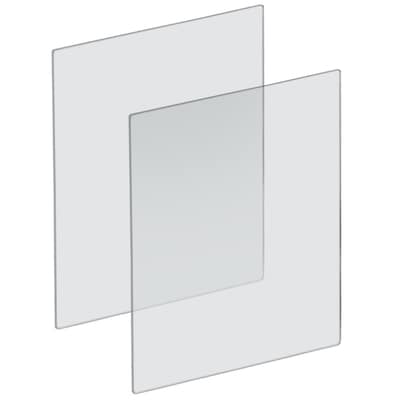 Azar Surface Mount Sneeze Guard, 40H x 30W, Clear Plexiglass, 2/Pack (179640)