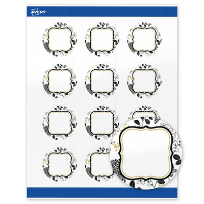 Avery Round Laser/Inkjet Multipurpose Labels, 2, White, 120/Pack (19479371040)