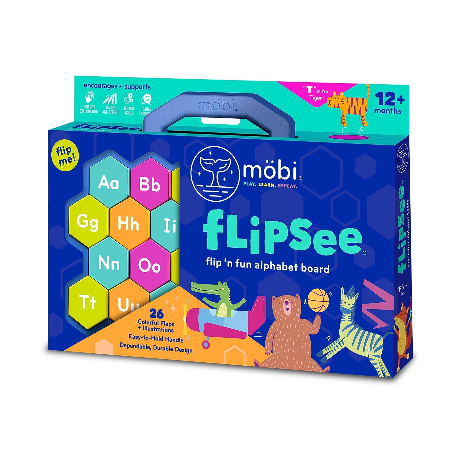 Mobi Flipsee Flip n Fun Alphabet Board, Multicolored (MGMFLIP1)