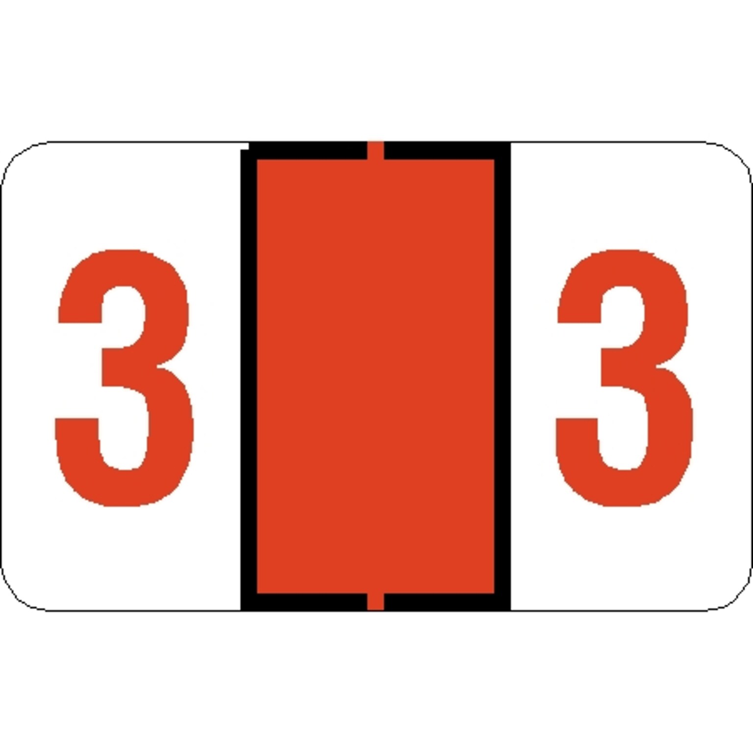 Medical Arts Press Jeter Compatible 5100 Series Numeric Roll Labels, 3
