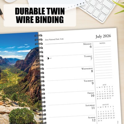 2026 Willow Creek National Parks 6.5" x 8.5" Daily & Monthly Personal Organizer (54659)