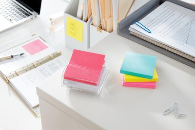 Post-it Notes, 1 3/8 x 1 7/8, Poptimistic Collection, 50 Sheet/Pad, 8  Pads/Pack (653-8AF)