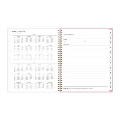 2026 Blue Sky Mimi Pink Frosted 8.5" x 11" Weekly & Monthly Personal Planner (137264-26)