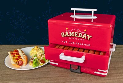 Nostalgia Game Day 4.5-Quart Hot Dog Steamer, Red (GDHDS206RDSL)