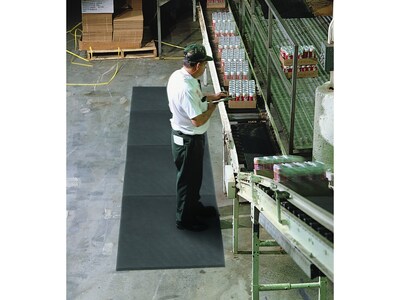 NoTrax Superfoam Anti-Fatigue Mat, 60" x 36", Black (T17P0035BL)