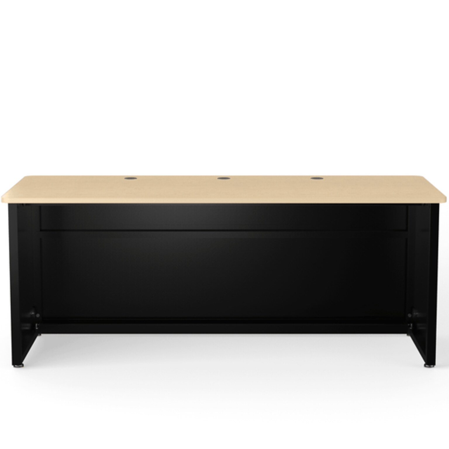 VersaDesk 72W Enclosed Versa Classroom Desk, Maple/Black (CD7230-BM)