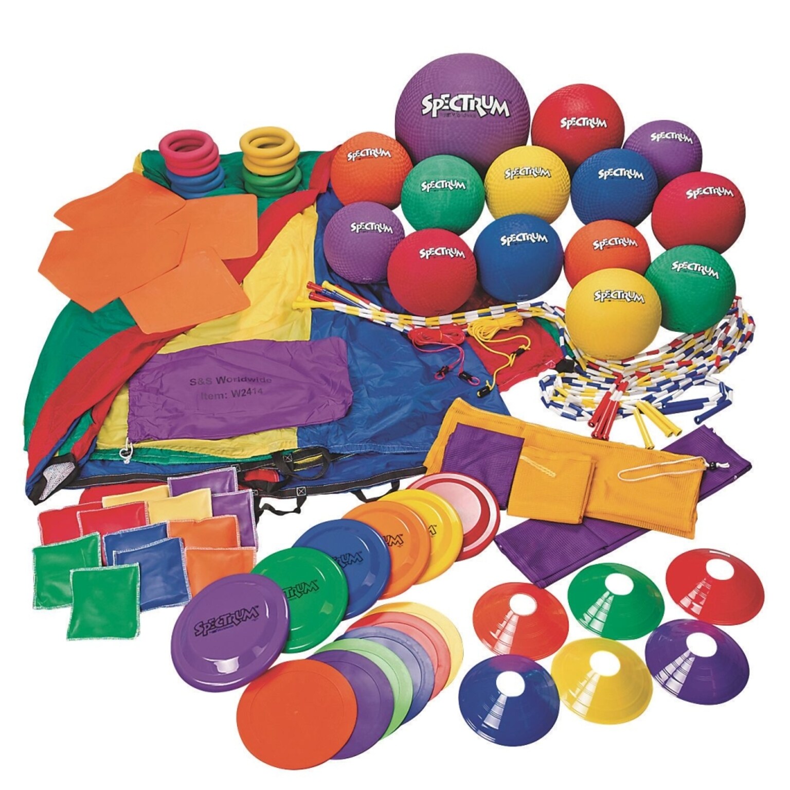 S&S Mega Playground Easy Pack, Assorted Colors, 72/Pack (W13698)