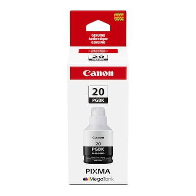 Canon GI-20 Pigment Black Standard Yield Ink Cartridge Refill (3383C001)