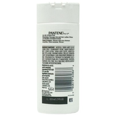 Pantene Daily Moisture Renewal Shampoo, 3.38 oz Trial Size Bottle, 8 Bottles/Bag, 18 Bags/Carton