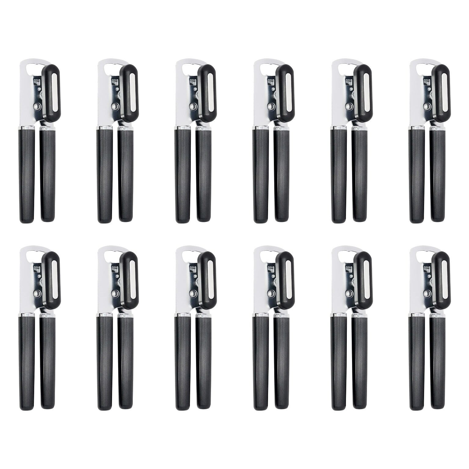 Newhouse Can Opener, Black/Silver, 12/Pack (NHCO-001-12PK)
