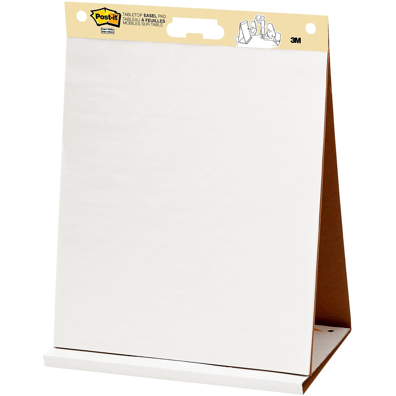 Postit® Super Sticky Tabletop Easel Pad, 20" x 23", 20 Sheets/Pad (563
