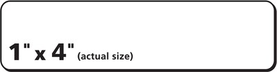 PRES-a-ply Laser/Inkjet Address Labels, 1" x 4", White, 20 Labels/Sheet, 100 Sheets/Box, 2,000 Labels/Box (30601)