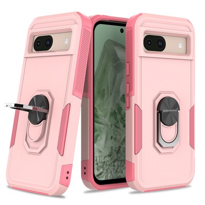 SaharaCase Raider Series Rugged Case for Google Pixel 8a, Shock Absorbing, Desert Rose (CP00574)