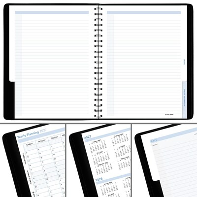 2027 AT-A-GLANCE The Action 8" x 11" Weekly Appointment Book, Faux Leather Cover, Black (70-EP01-05-27)