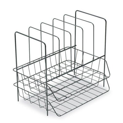 Fellowes® Wire Desk Accessories, Combination Organizer, Black
