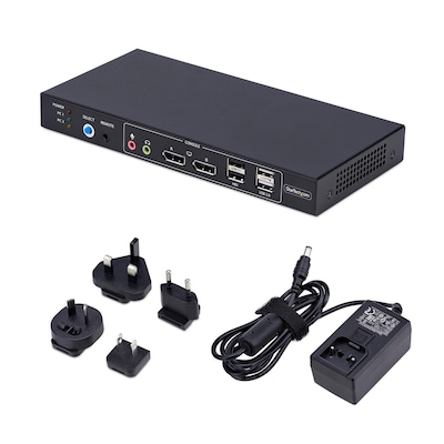 StarTech P2ADD121D-KVM-SWITCH USB DisplayPort HDMI 8-Port KVM Switch