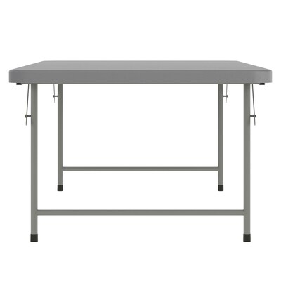 Flash Furniture Paige Rectangular Kid's Folding Table, 59" x 29", Granite Gray (RB3060KIDGY)