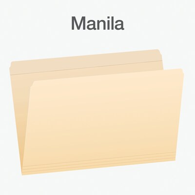Pendaflex Heavy Duty File Folder, Straight Cut, Legal Size, Manila, 100/Box (1007057)