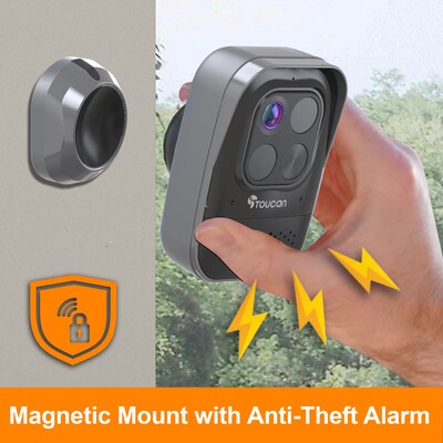 Toucan Pro Indoor/Outdoor Wireless Smart Battery Operated Security Camera (TNTSCP05GR)